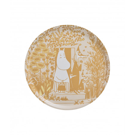 Moomin Birch Round Tray 40 cm Wild Garden
