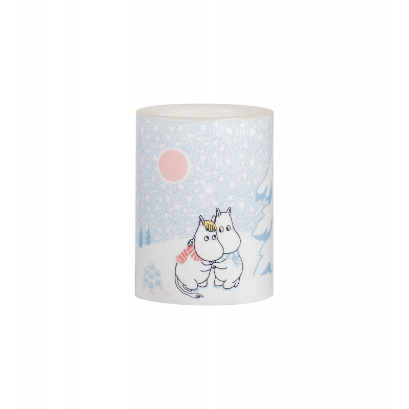 Moomin LED Light Candle Let It Snow 10 cm
