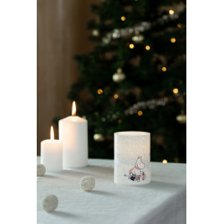 Moomin LED Light Candle Let It Snow 10 cm