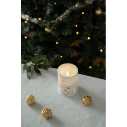 Moomin LED Light Candle Let It Snow 10 cm