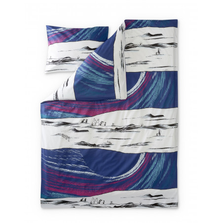 Moomin Duvet Cover Pillowcase Sky Moomin Turquoise Pink 150 x210 cm 55 x 65 cm