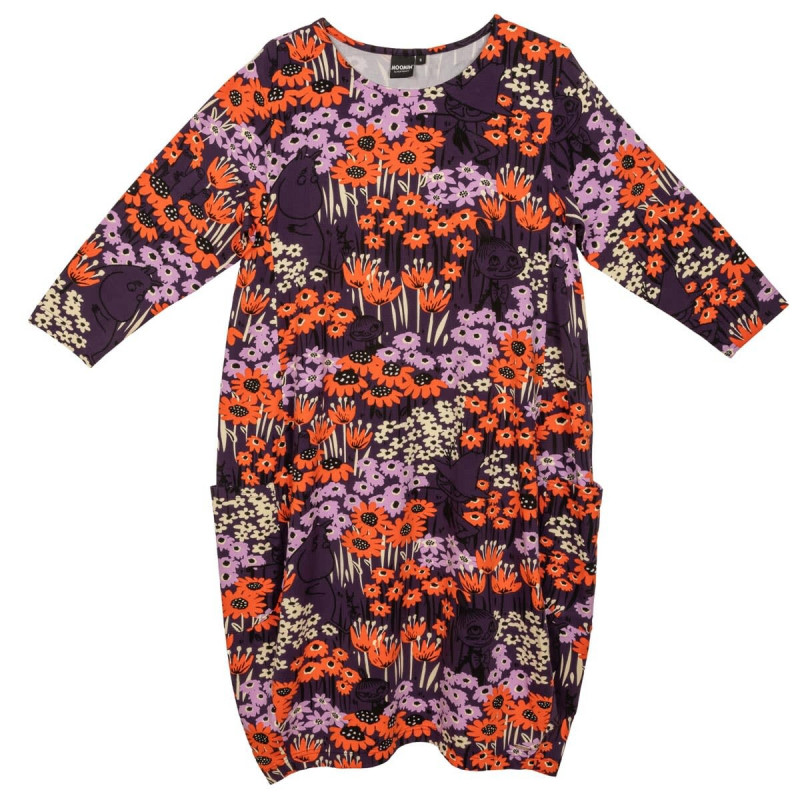 Moomin Iida Dress Meadow Daisy Purple