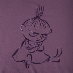 Moomin Manna Sweatshirt Sketch2 Purple