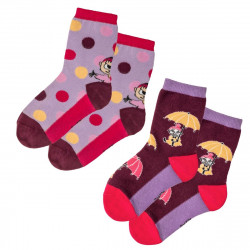 Moomin Little My Socks 2-Pack Plum