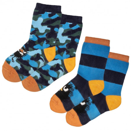 Muumi Piilottelu-Haisuli-Sukat 2 Kpl Sininen