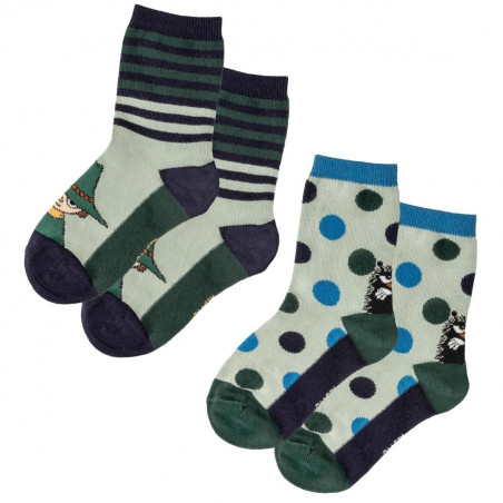 Moomin Snufkin Socks 2-Pack Green