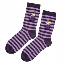 Moomin Little My W Stripes Socks Lilac