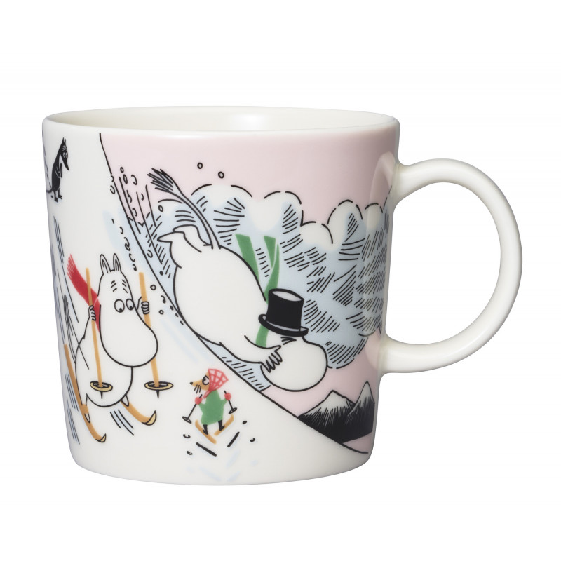 Moomin Seasonal Mug Sliding Downhill Winter 2023 0.3 L Arabia