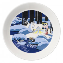 Moomin Collector Plate 2023 19 cm 2-pack Snow Lantern and Moomins Day 2018