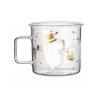 Moomin Borosilicate Glass Mug Sparkling Stars 0.35 L Clear