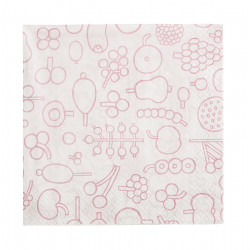 Oiva Toikka Frutta Pink Napkins 33 x 33 cm Iittala