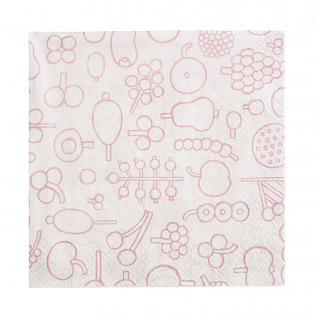 Oiva Toikka Frutta Pink Napkins 33 x 33 cm Iittala