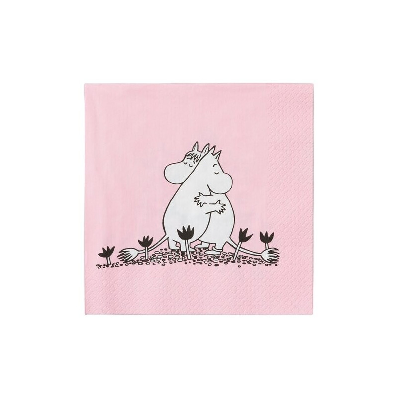 Moomin Love Napkins Hug 33 x 33 cm Arabia