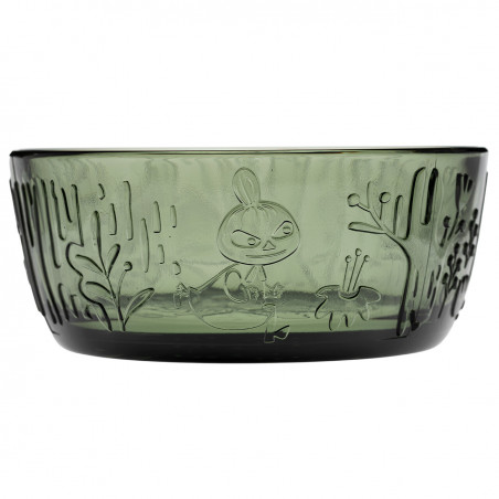 Moomin Arabia Glass Bowl 12 cm 0.35 L Pine Green