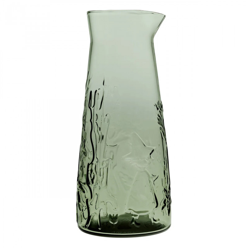 Moomin Arabia Glass Pitcher 1 L Pine Green