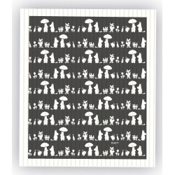 Moomin Dishcloth Silouette  20 x 17 cm