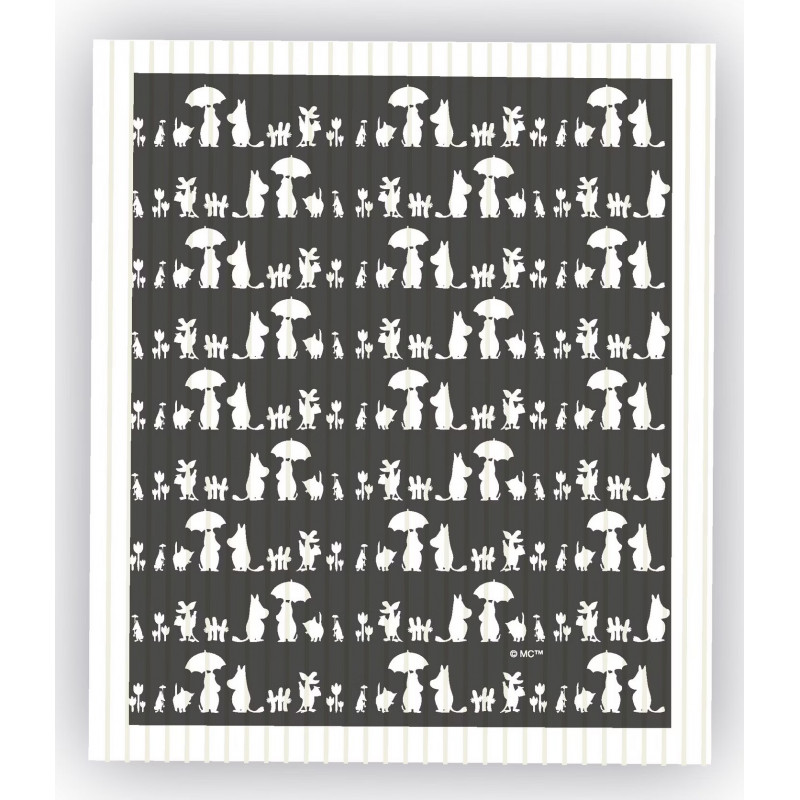 Moomin Dishcloth Silouette  20 x 17 cm