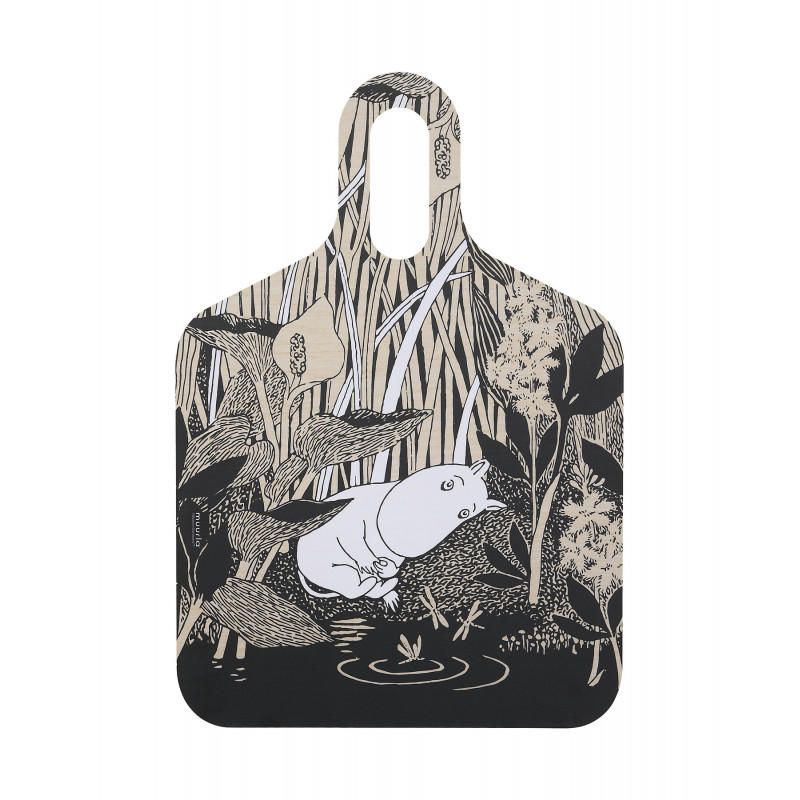 Moomin Chop and Serve Board Birch Veneer The Pond 30 x 44 cm