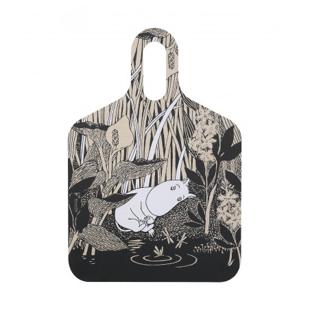 Moomin Chop and Serve Board Birch Veneer The Pond 30 x 44 cm