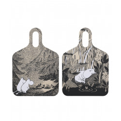 Moomin Chop and Serve Board Birch Veneer The Pond 30 x 44 cm