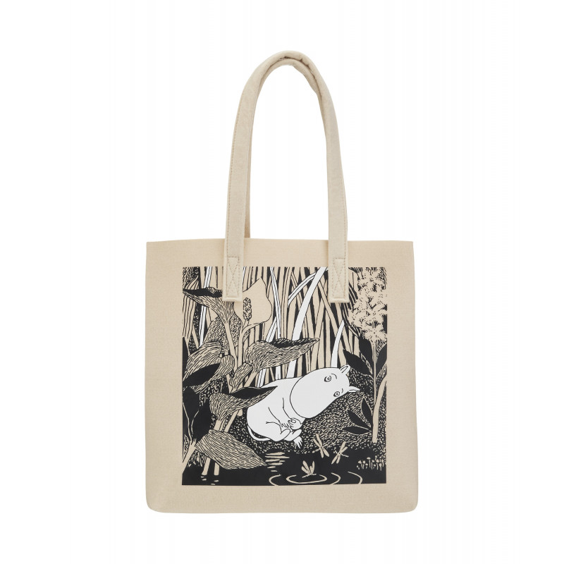 Moomin Felt Tote Bag The Pond r-pet 40 x 40 cm