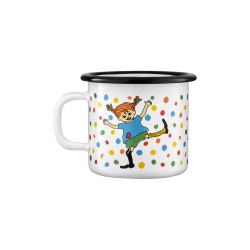 Pippi Longstocking Enamel Mug Hoppsansa 0.25 L