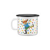 Pippi Longstocking Enamel Mug Hoppsansa 0.25 L