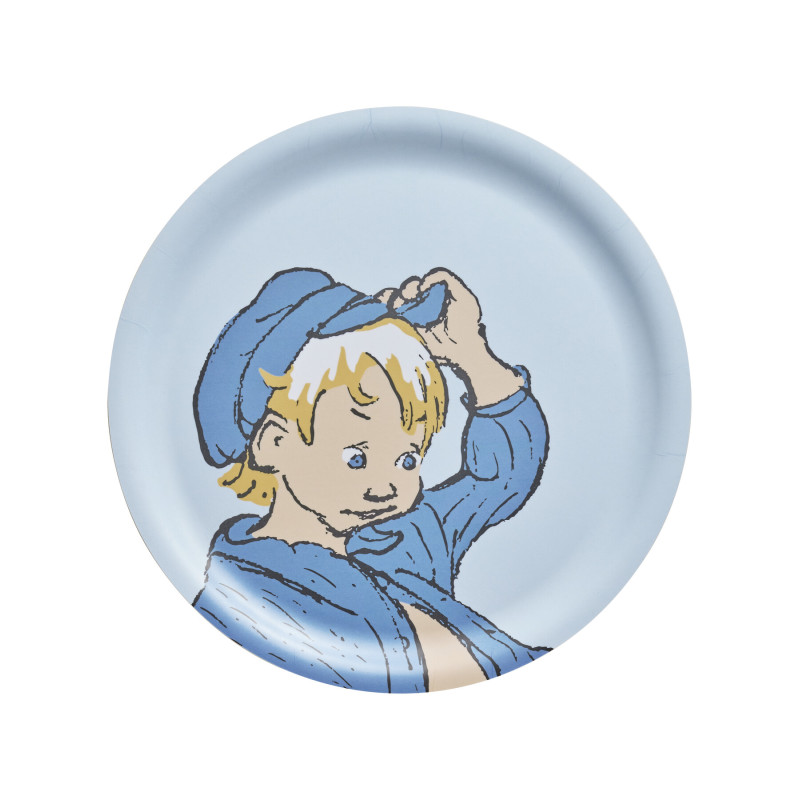 Emil of Lonneberga Blue Round Tray 25 cm