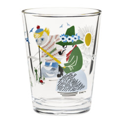 Moomin Tumbler Drinking Glass Arabia Fishing 22 cl