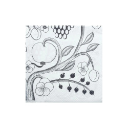 Black Paratiisi Kuovi by Kaipiainen Napkins 24 x 24 cm Havi