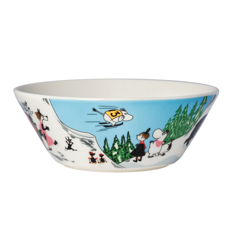 Moomin Seasonal Bowl Ski Jumping Winter 2024 0.3 L Arabia