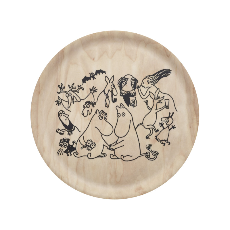 Moomin  80 Birch Round Tray 35 cm  Muurla