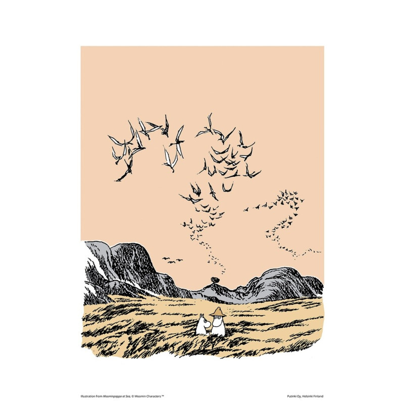 Moomin Poster 24 x 30 cm Moomintroll and the Birds