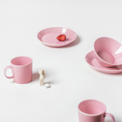 Teema Plate 21 cm Pink Ruusu Rose