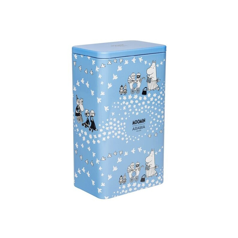 Moomin Coffee Tea Tin Box Peace Blue Arabia