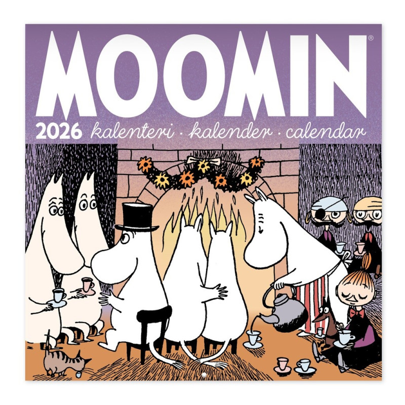 Moomin 2026 Mini Wall Calendar Putinki 20 x 20 cm
