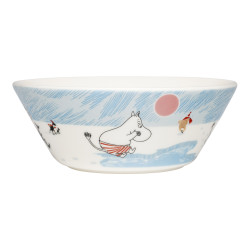 Moomin Seasonal Bowl 15 cm Ice Swimming Winter 2025 0.3 L Arabia