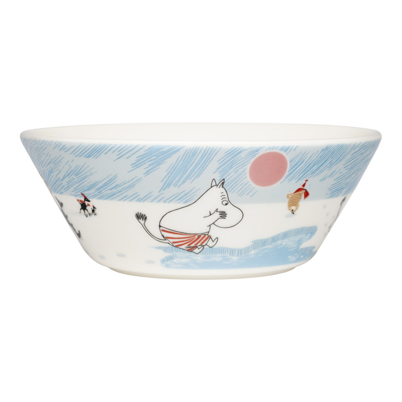 Moomin Seasonal Bowl 15 cm Ice Swimming Winter 2025 0.3 L Arabia