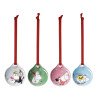 Moomin Ceramic Bauble for Christmas Tree in Gift Box Set of 4 Winter Games 2025  Arabia
