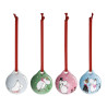 Moomin Ceramic Bauble for Christmas Tree in Gift Box Set of 4 Winter Games 2025  Arabia