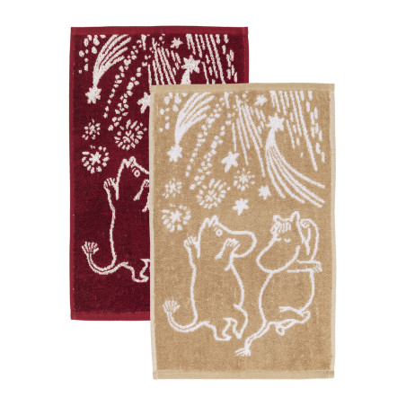 Moomin Hand Towel Festive Moments 30 x 50 cm Set of Two GOTS 2025
