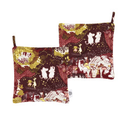 Moomin Pot Holders 22x22 cm Festive Moments 2 pcs Arabia 2025