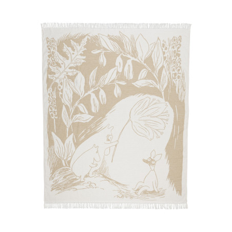 Moomin  Wool Throw Blanket  Beige 130 x 170 cm Arabia
