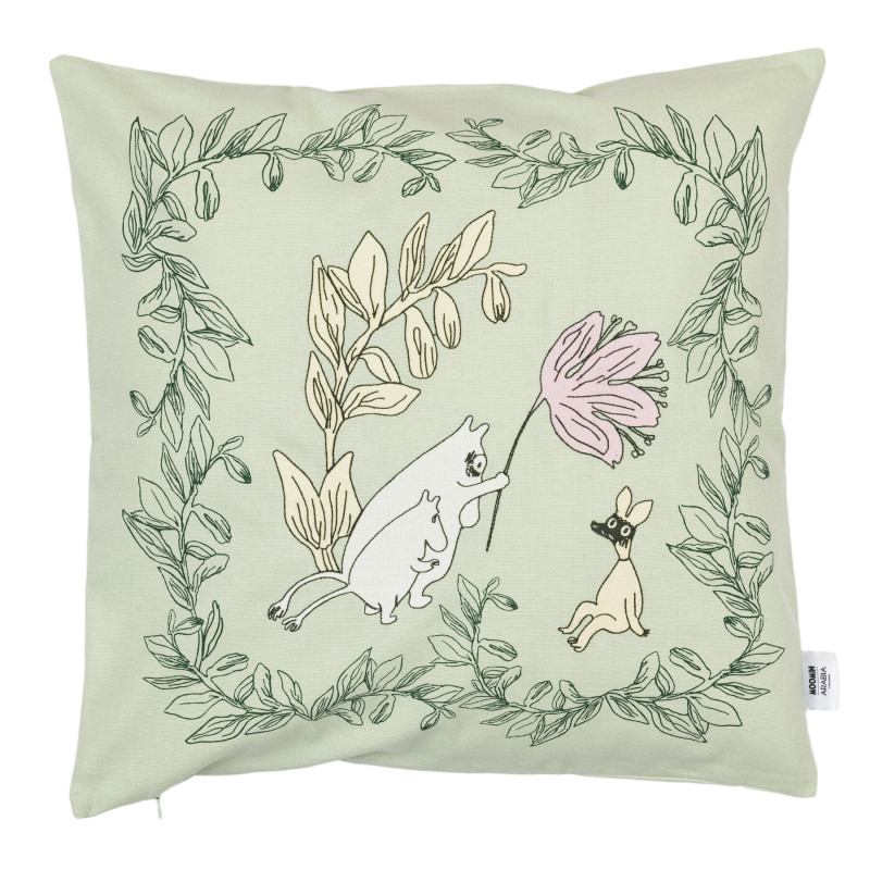 Moomin Decorative Pillowcase Green Arabia 50 x 50 cm