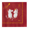 Moomin Paper Napkin 33 cm Festive Moments Red Arabia 2025