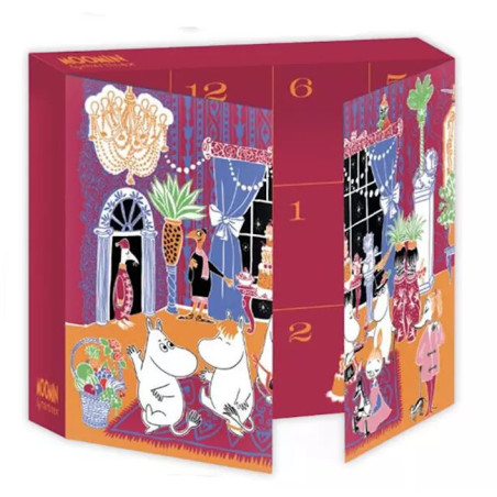 Moomin Christmas Advent Calendar with Socks size  37-41 Martinex
