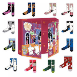Moomin Christmas Advent Calendar with Socks size  37-41 Martinex