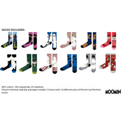 Moomin Christmas Advent Calendar with Socks size 42-46 Martinex