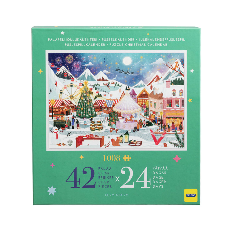 Peliko Jigsaw Puzzle Advent Calendar Christmas Market Picture 2025