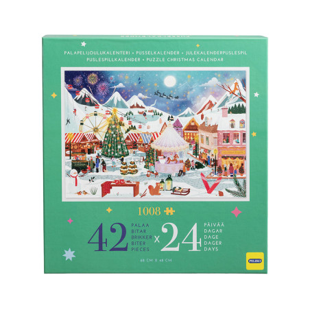 Peliko Jigsaw Puzzle Advent Calendar Christmas Market Picture 2025